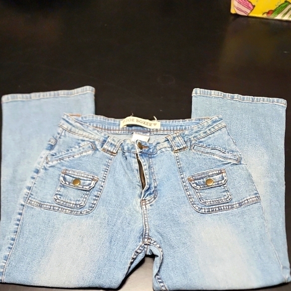 Joe Boxer Denim - Joe Boxer Vintage Light Blue Denim Cropped Jeans Sz 13